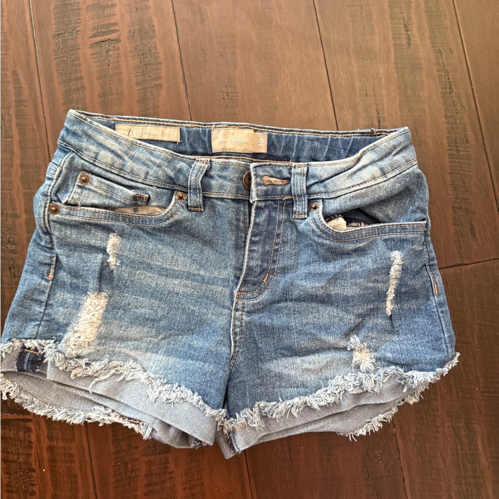 Lucky Brand Blue Distressed Jean Shorts